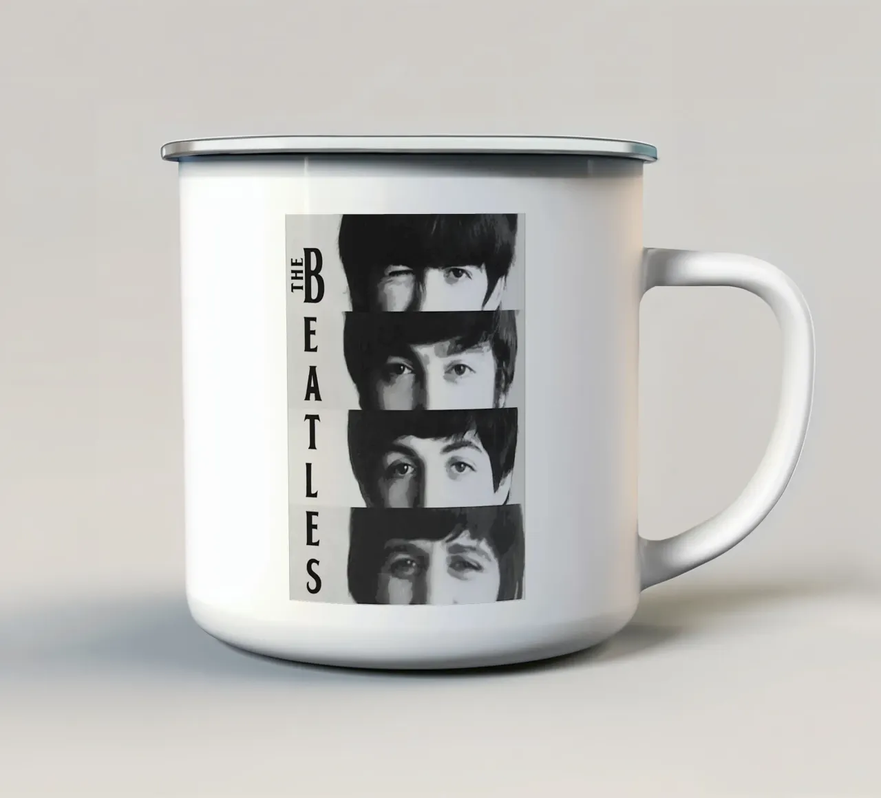 la band dei beatles tazza in smalto da vanhesling