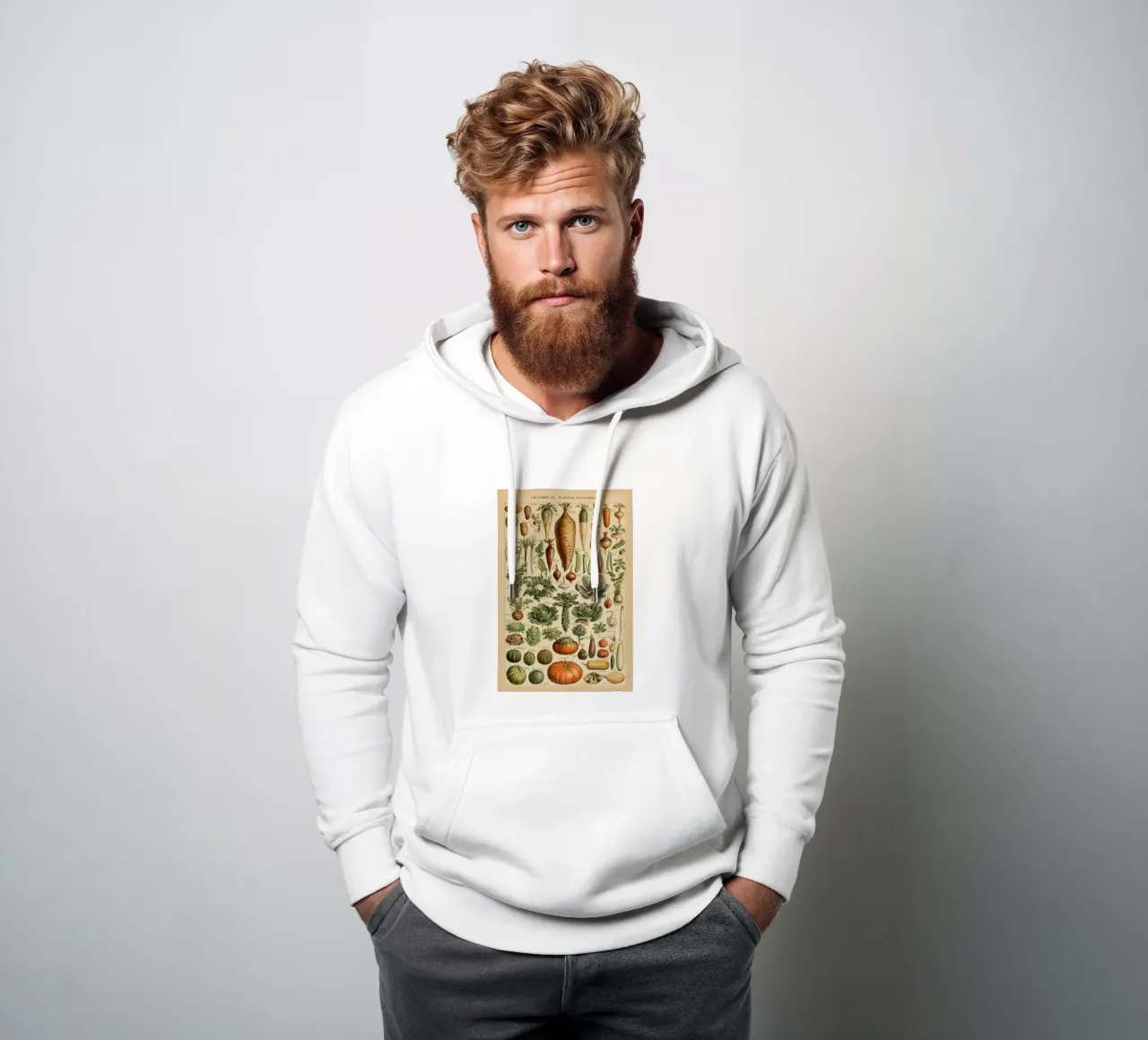 ortaggi a radice carote ravanelli felpa con cappuccio da Graham Robertson