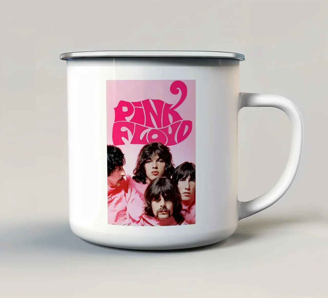 pink floyd band tazza in smalto da vanhesling