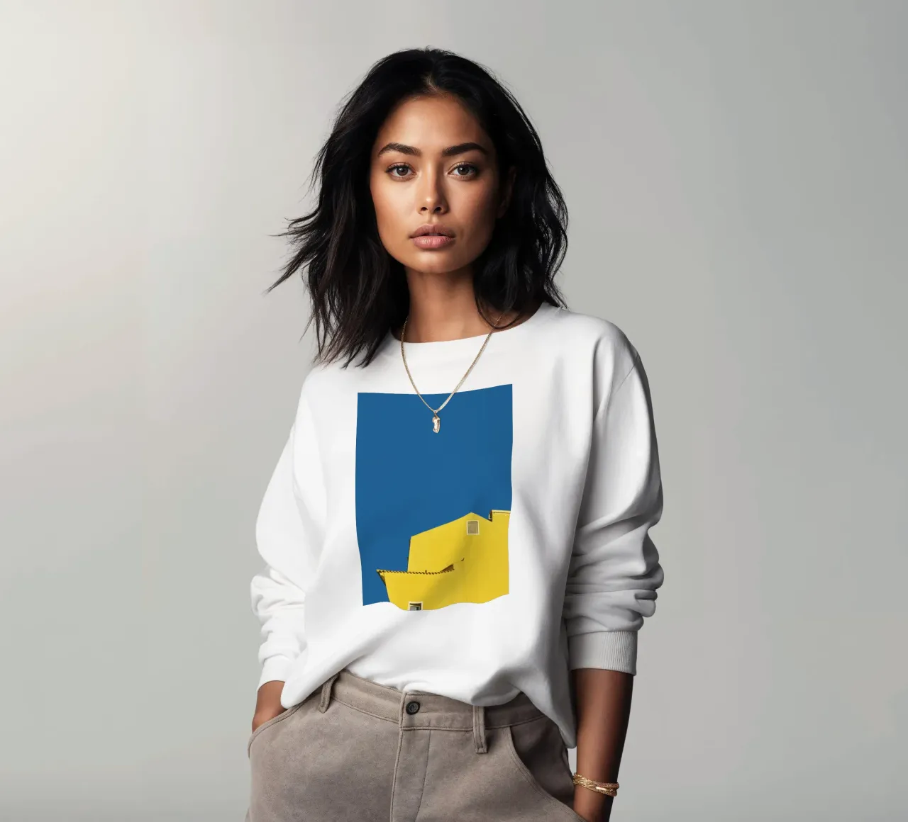 Architecture minimale - Jaune sweat de KISSA STUDIO