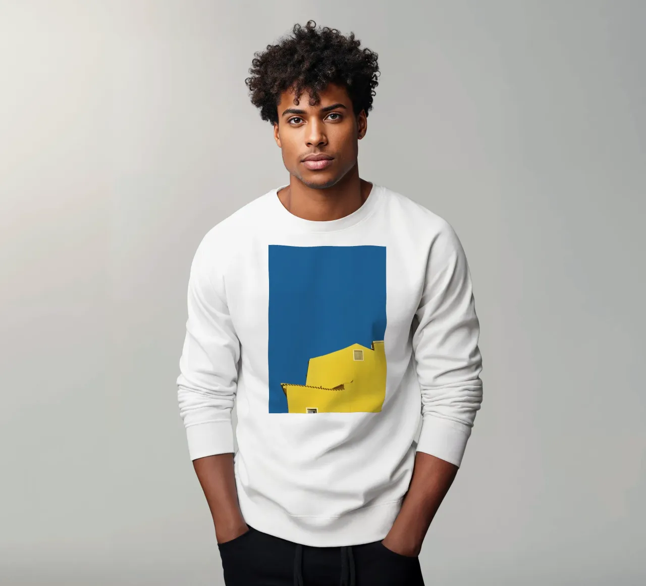 Architecture minimale - Jaune sweat de KISSA STUDIO