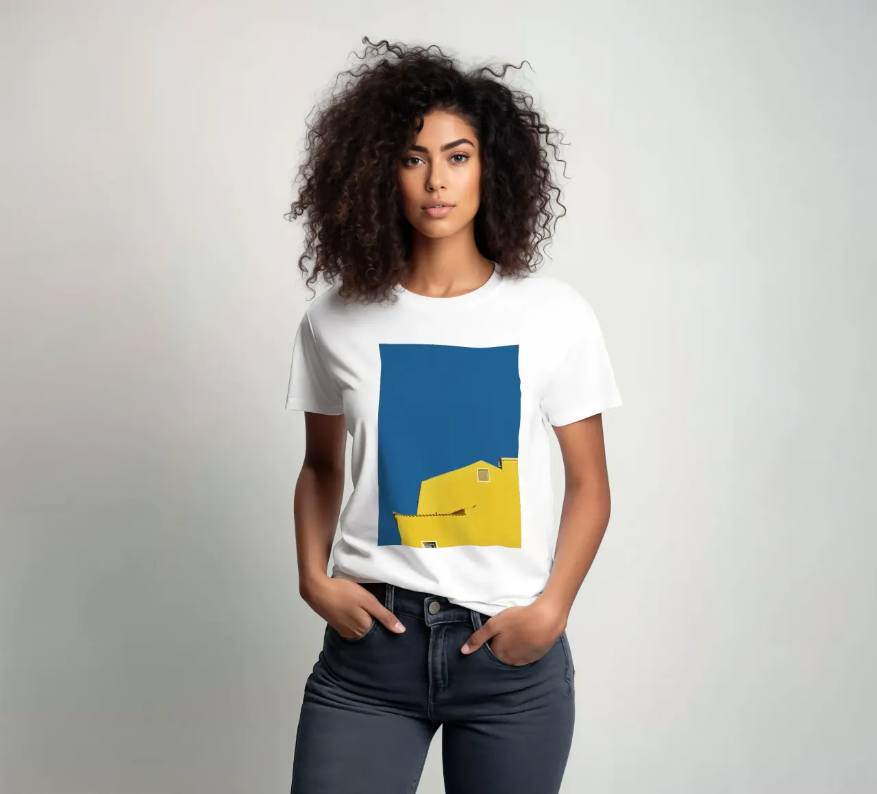 Architecture minimale - Jaune t-shirt de KISSA STUDIO
