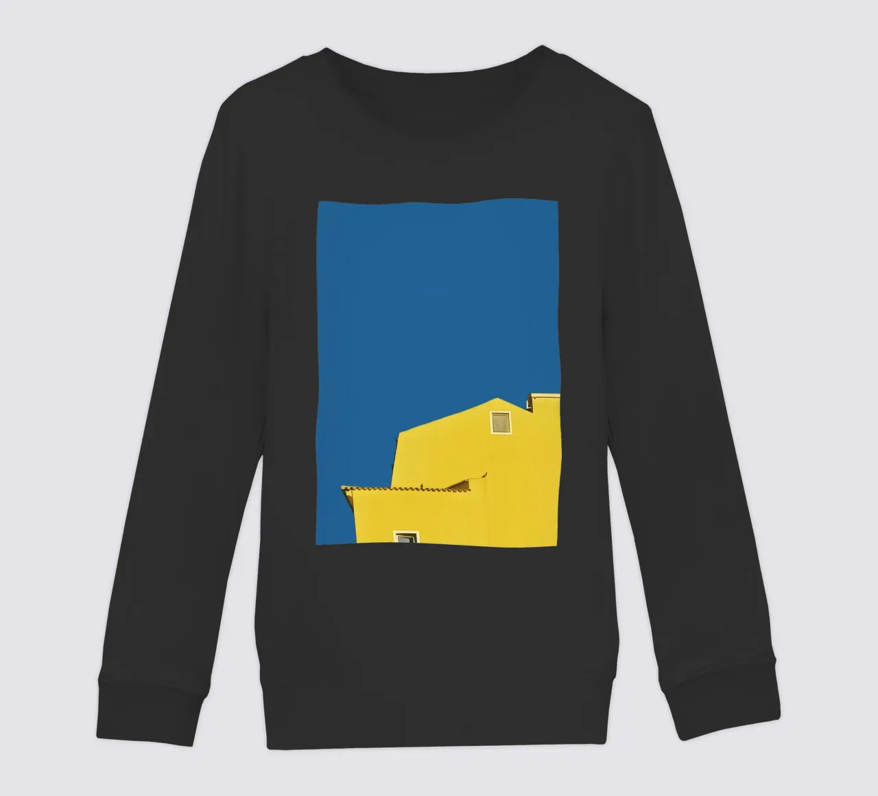 Architettura minimale - Giallo felpa bambino da KISSA STUDIO