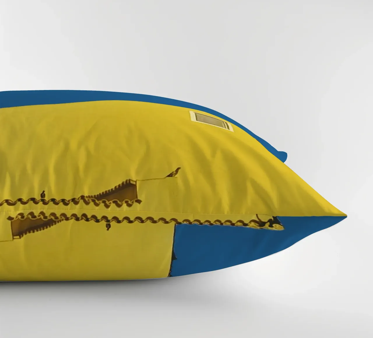 Architecture minimale - Jaune coussin de KISSA STUDIO