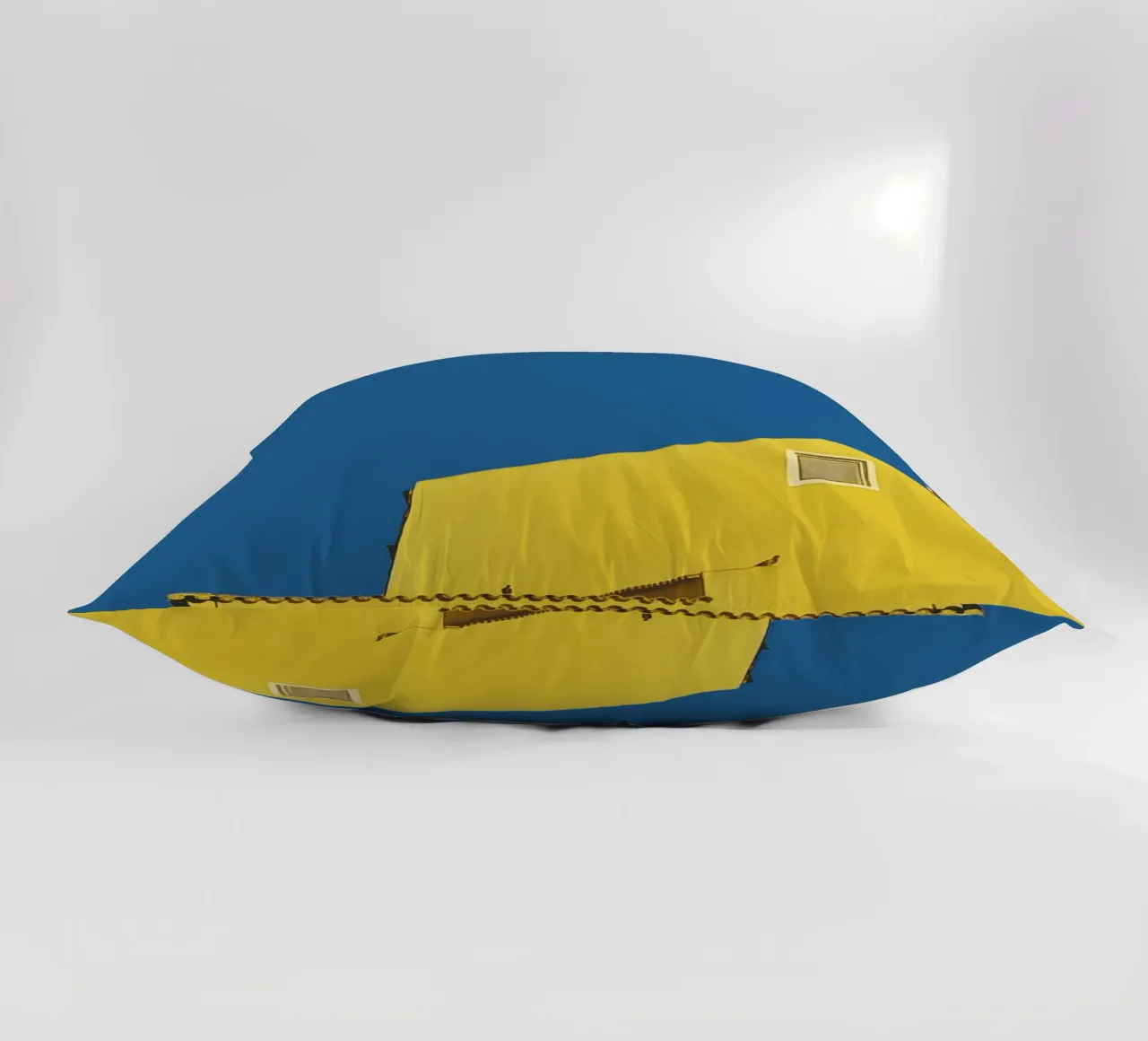 Architecture minimale - Jaune coussin de KISSA STUDIO
