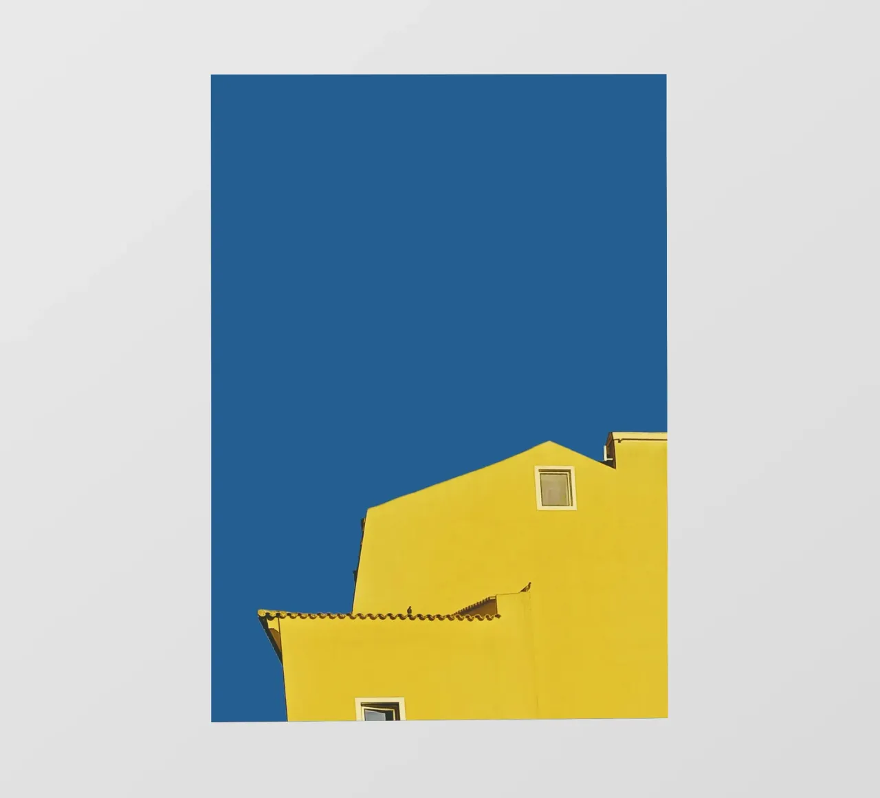 Minimalistische Architektur - Gelb Fototapete von KISSA STUDIO