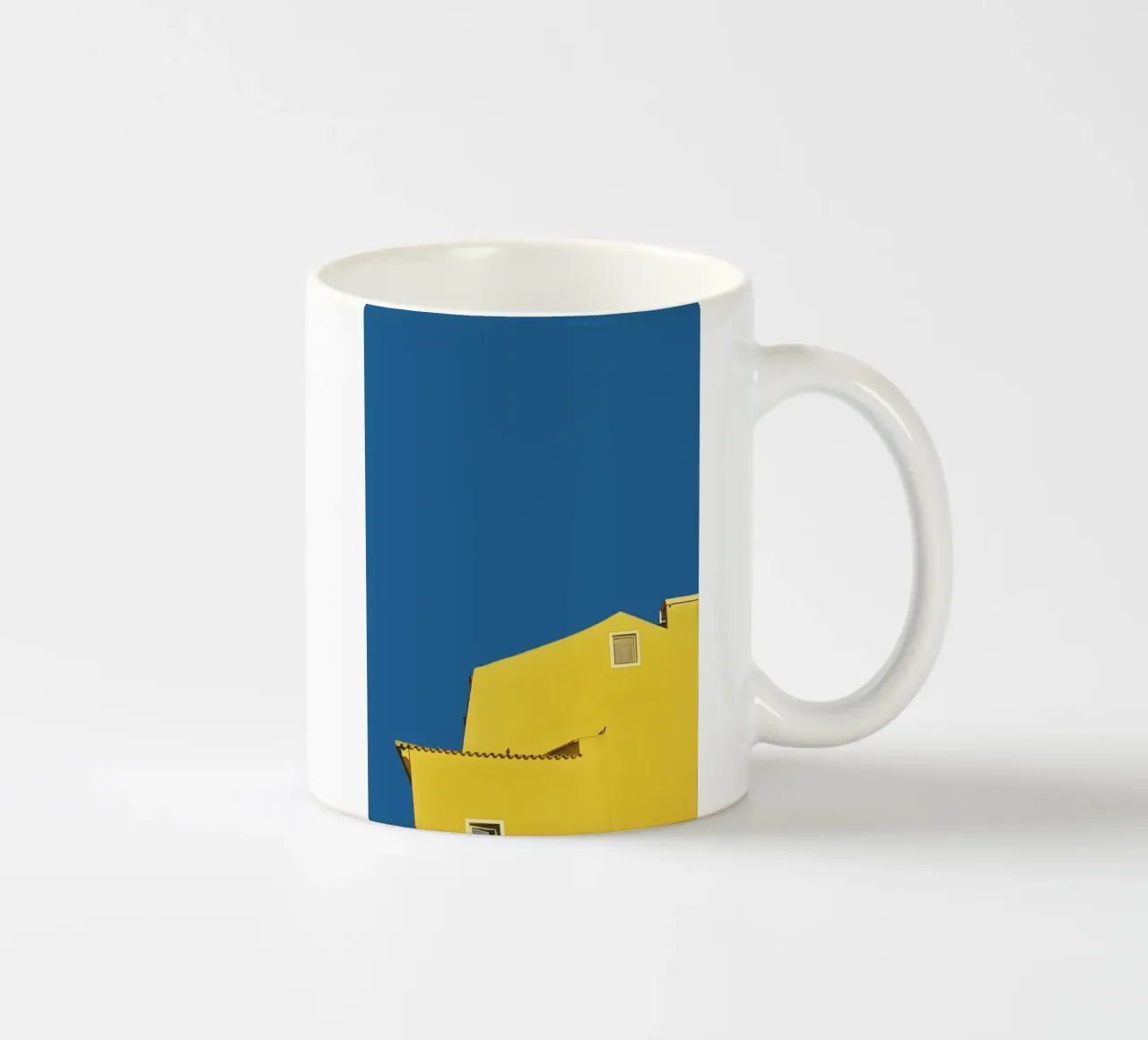 Architecture minimale - Jaune mug en céramique de KISSA STUDIO