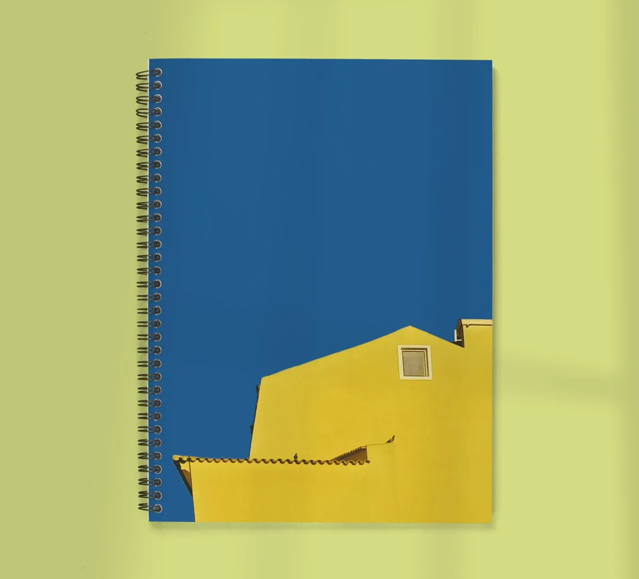 Minimal Architecture - Yellow spiral notebook by KISSA STUDIO