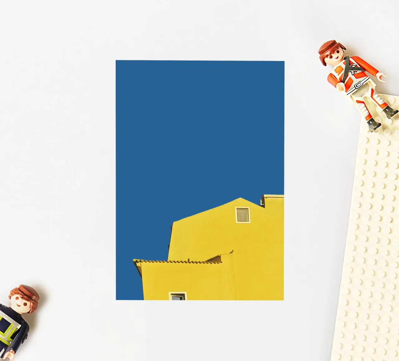 Architecture minimale - Jaune autocollant de KISSA STUDIO