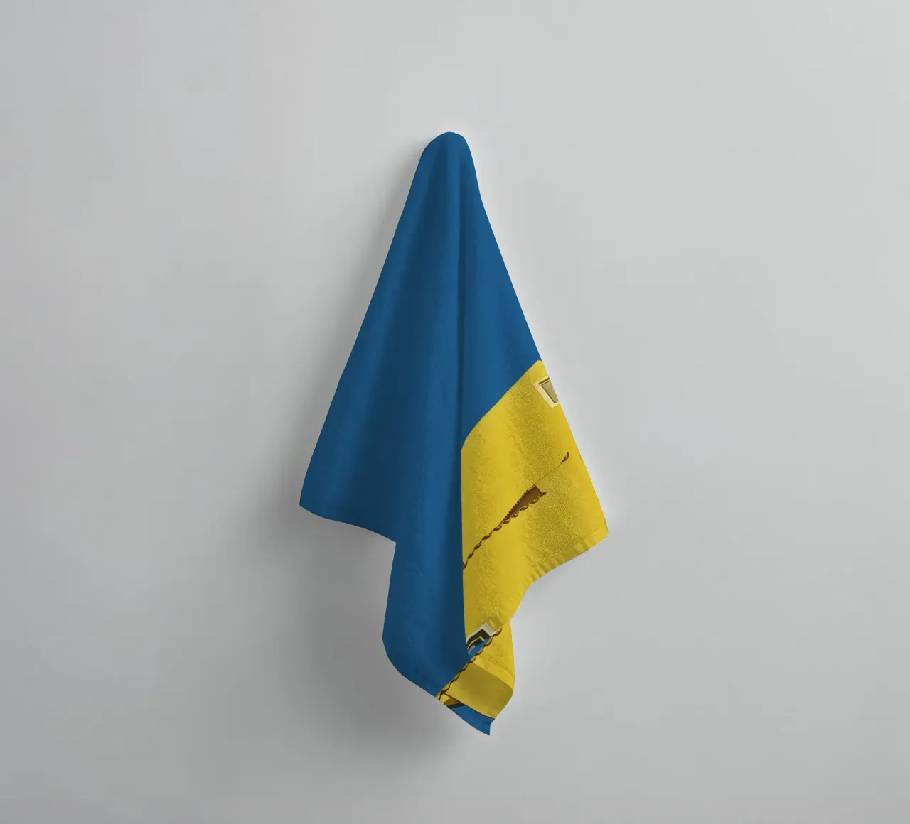 Architecture minimale - Jaune serviette de bain de KISSA STUDIO