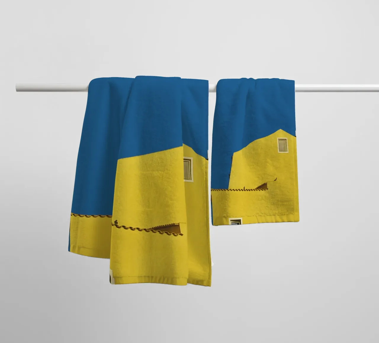 Minimal Architecture - Yellow towel by KISSA STUDIO