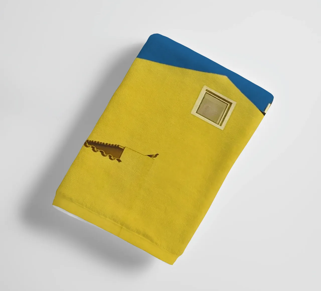 Architecture minimale - Jaune serviette de bain de KISSA STUDIO
