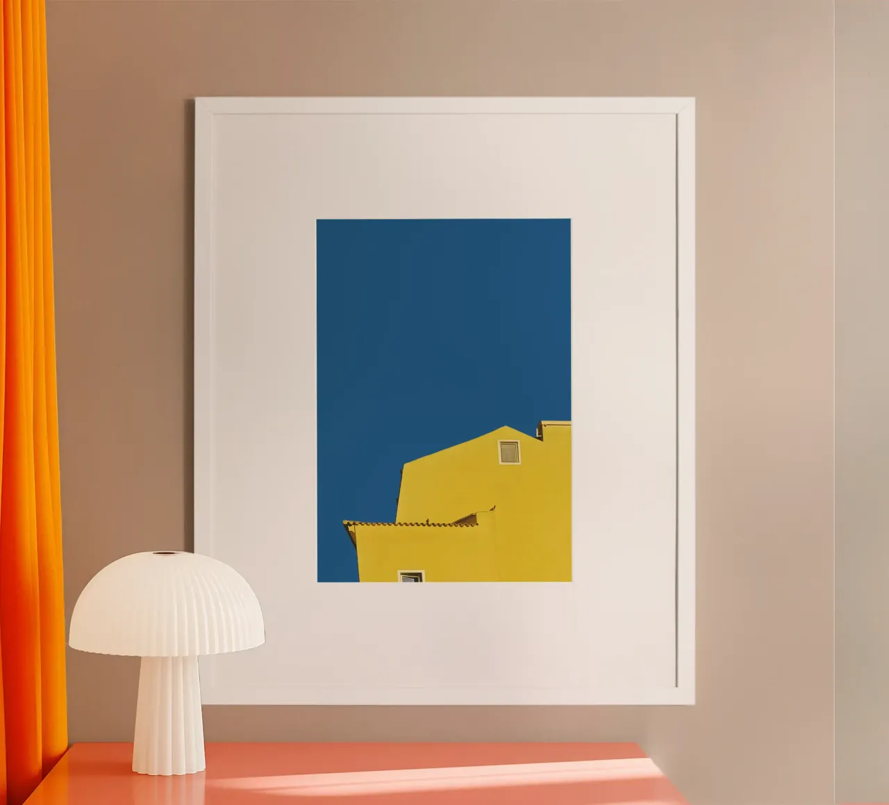 Architecture minimale - Jaune hahnemühle de KISSA STUDIO