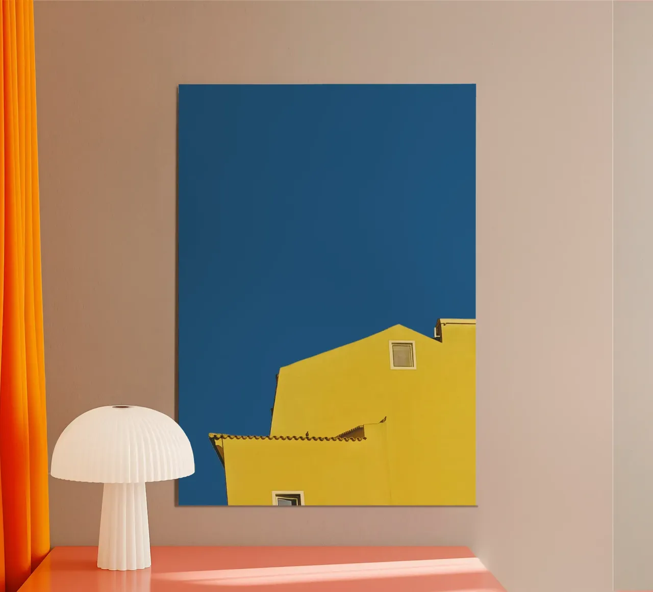 Architecture minimale - Jaune hahnemühle de KISSA STUDIO