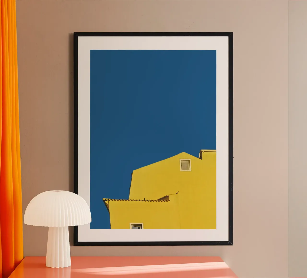 Architecture minimale - Jaune hahnemühle de KISSA STUDIO