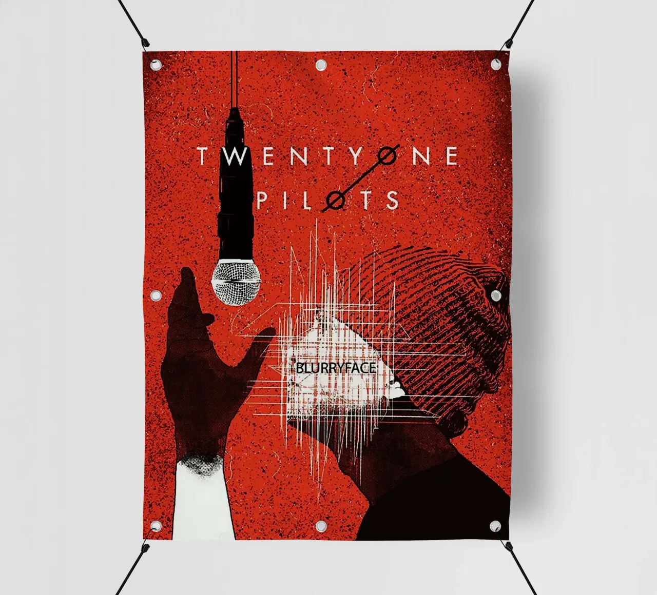 Le groupe Twenty One Pilots bâche pvc de vanhesling