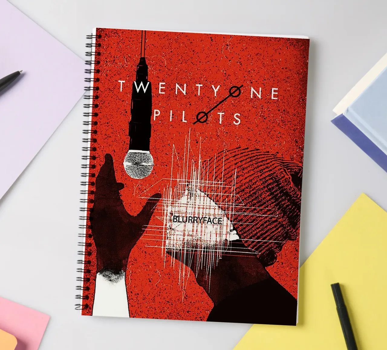 Le groupe Twenty One Pilots carnet à spirale de vanhesling