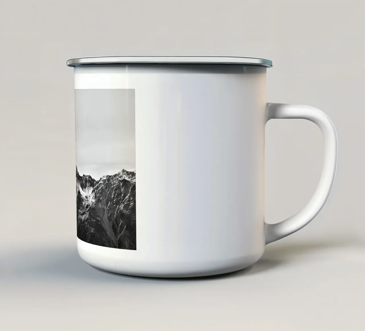 Monochrome Majesty tazza in smalto da zenitt