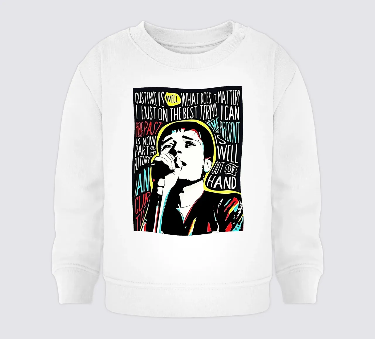 Ian Curtis Joy Division Arte felpa neonato da music soul
