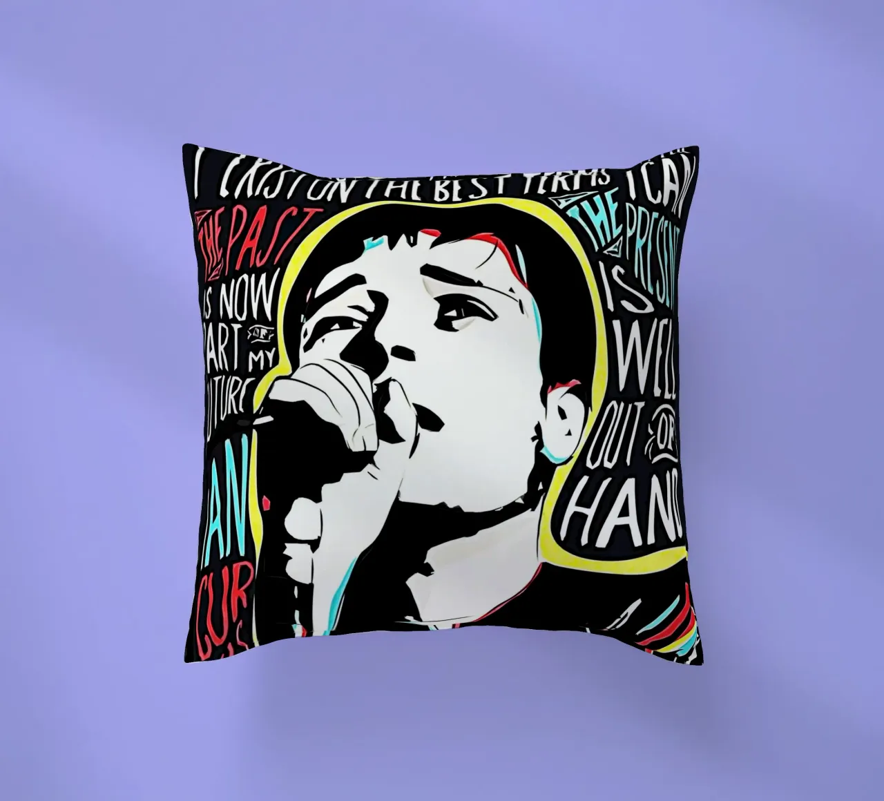 Ian Curtis Joy Division Arte cuscino da music soul