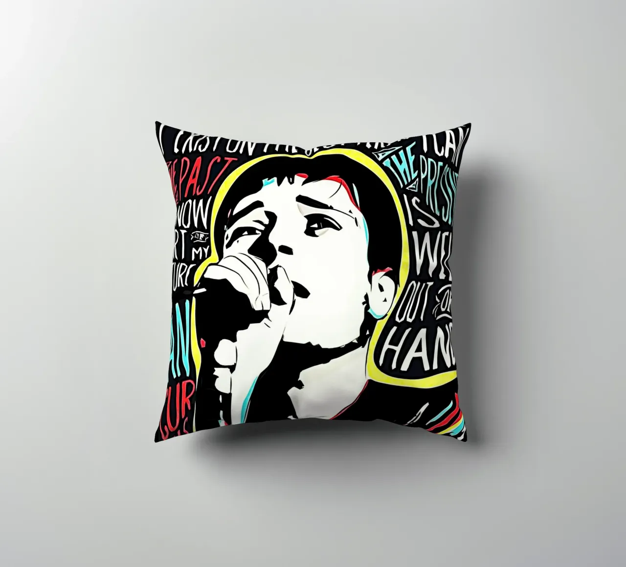 Ian Curtis Joy Division Arte cuscino da music soul