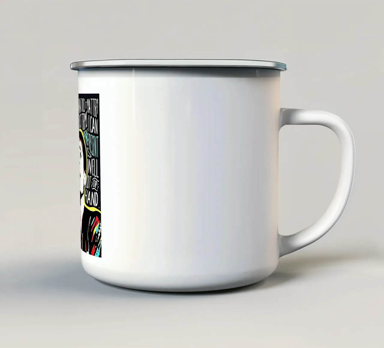 Ian Curtis Joy Division Arte tazza in smalto da music soul