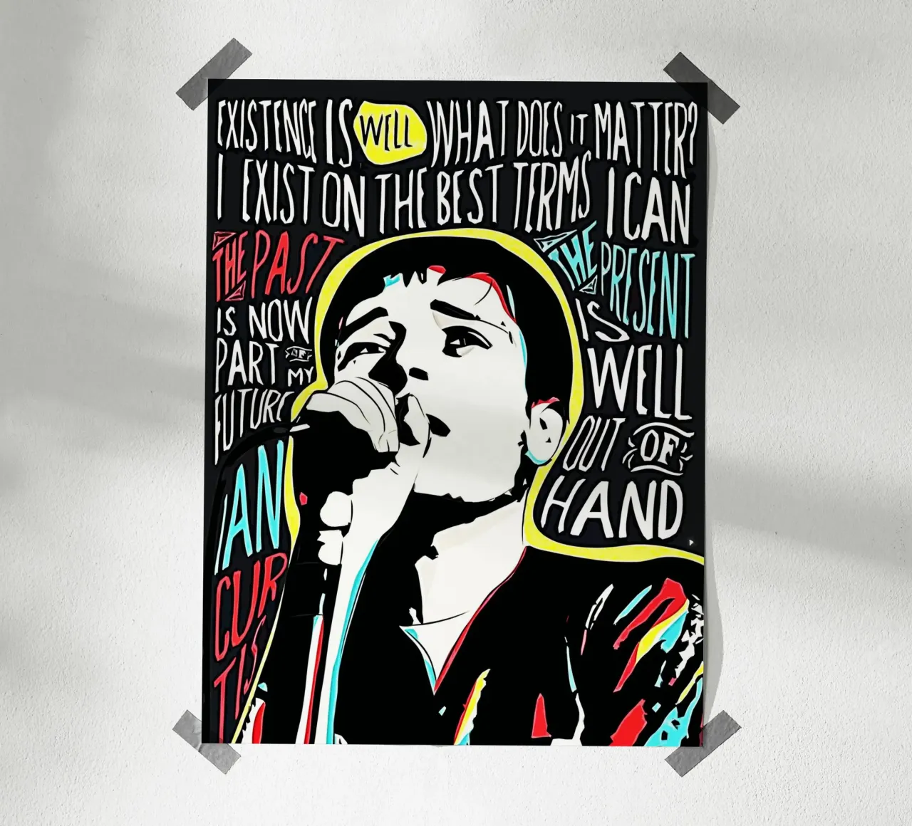 Ian Curtis Joy Division Art hahnemühle by music soul