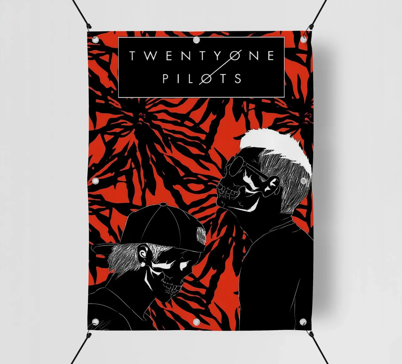 Le groupe Twenty One Pilots bâche pvc de vanhesling