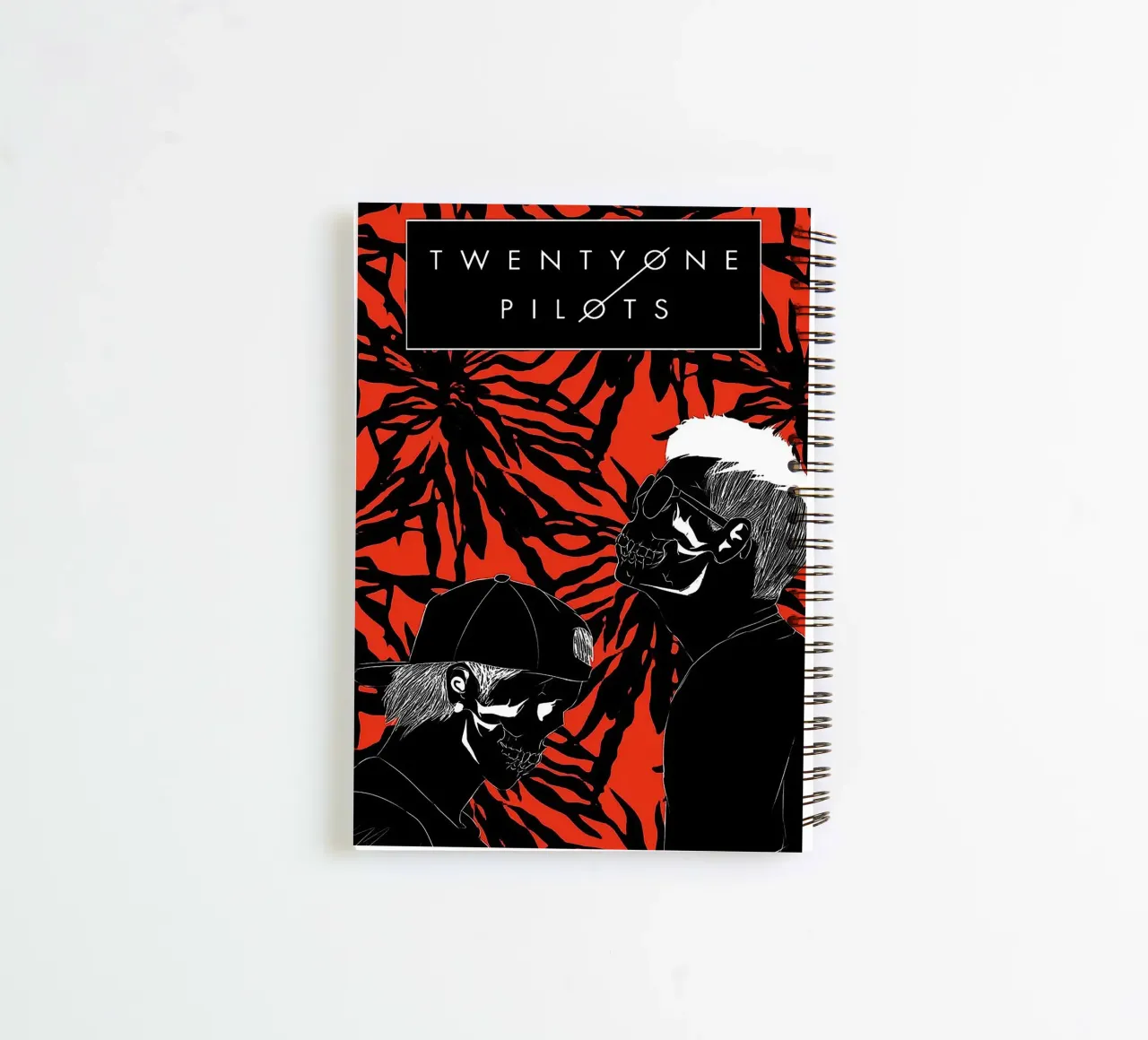Le groupe Twenty One Pilots carnet à spirale de vanhesling
