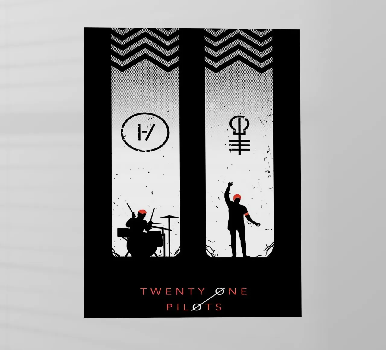 Twenty One Pilots band pellicola backlit da vanhesling