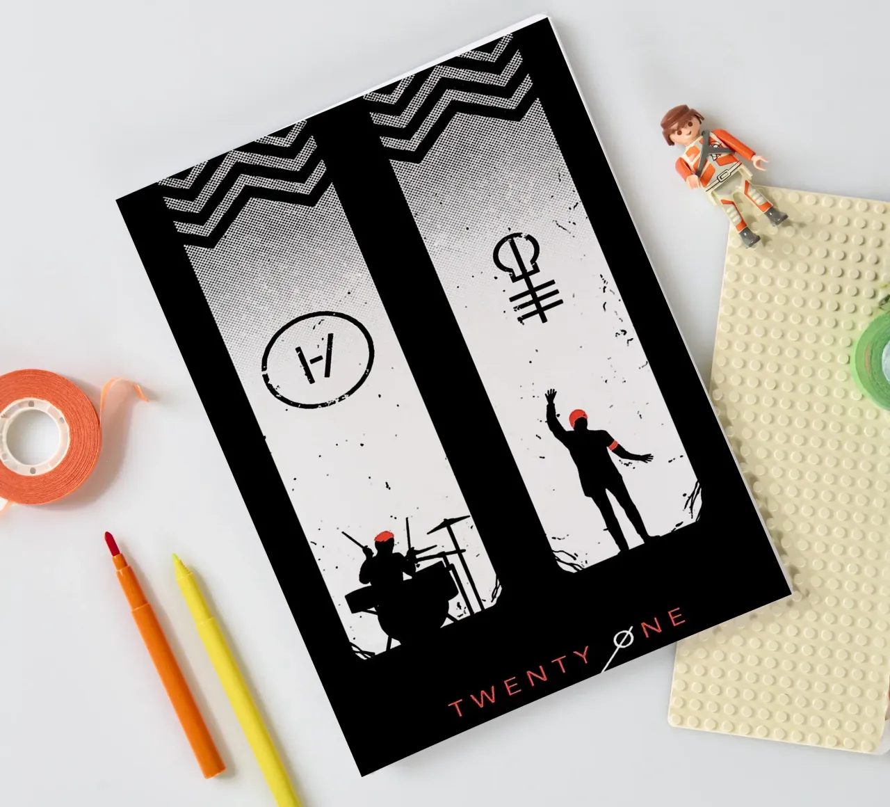 Le groupe Twenty One Pilots carnet de notes de vanhesling