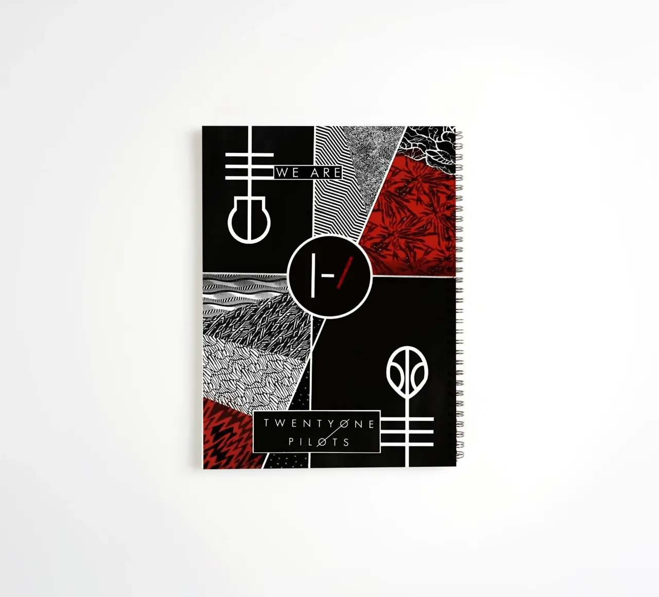 Le groupe Twenty One Pilots carnet à spirale de vanhesling