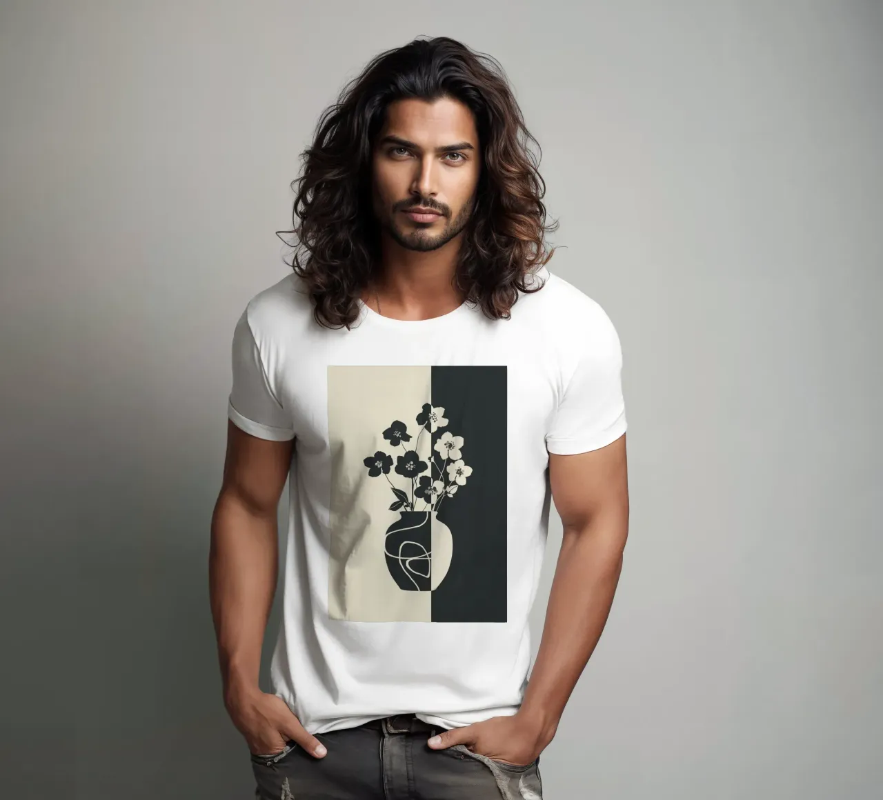 Botanical Contrast 1 t-shirt da cityart