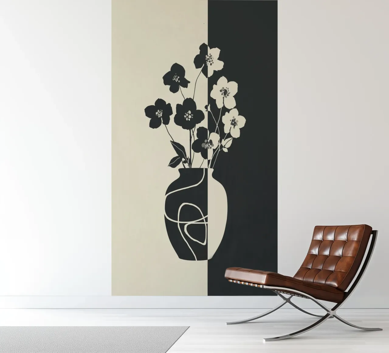 Botanical Contrast 1 papier peint photo de cityart