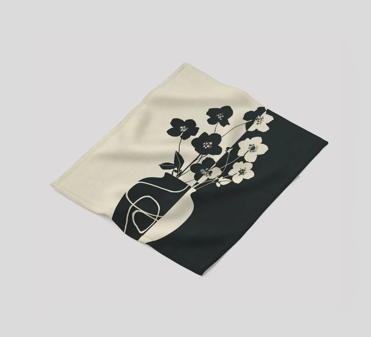 Botanical Contrast 1 coperta in pile da cityart