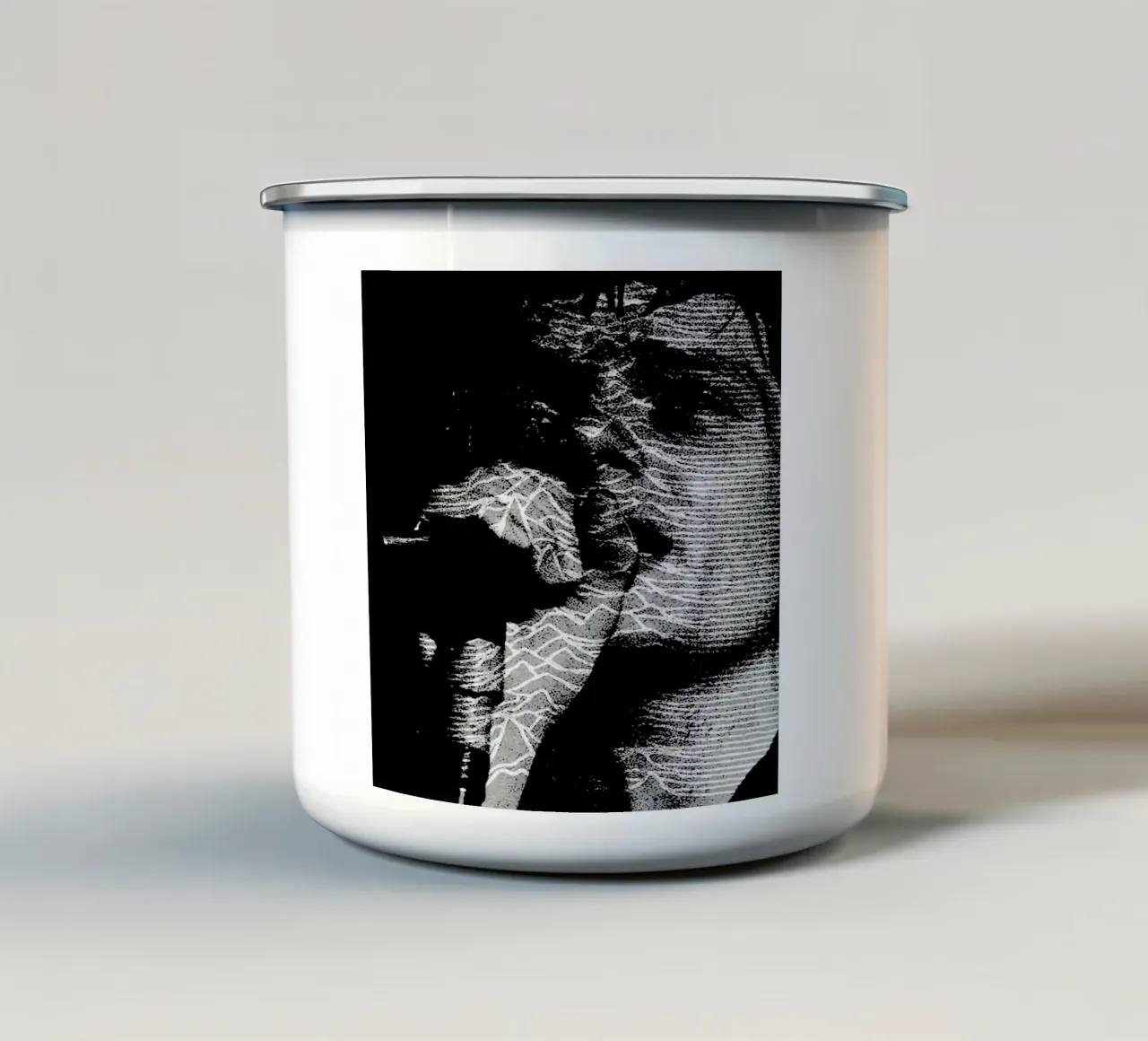 Ian Curtis Joy Division 7 Arte tazza in smalto da music soul