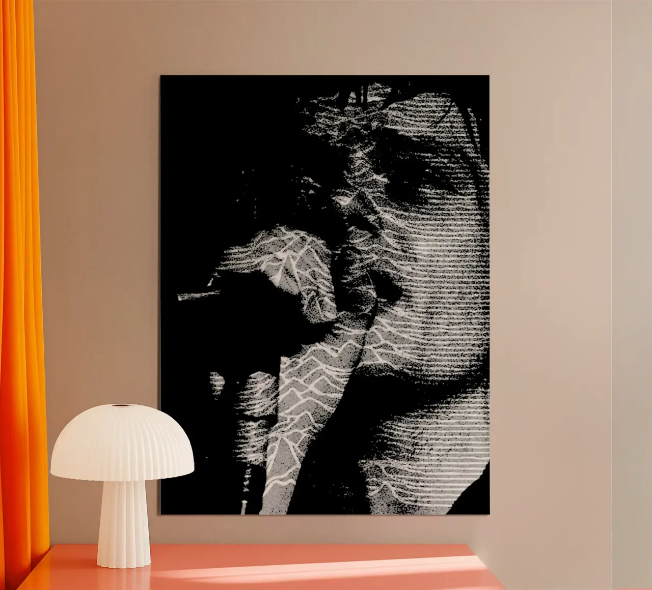 Ian Curtis Joy Division 7 Arte carta hahnemühle da music soul