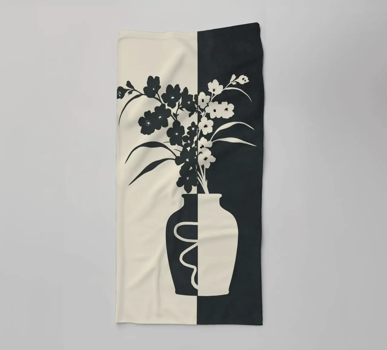 Botanical Contrast 2 asciugamano da bagno da cityart