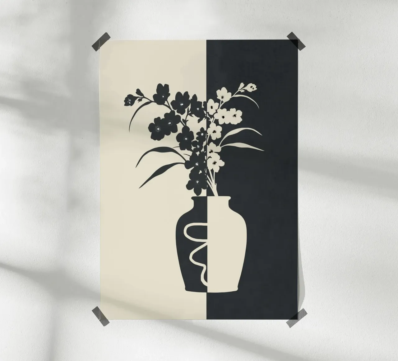 Botanical Contrast 2 poster da cityart