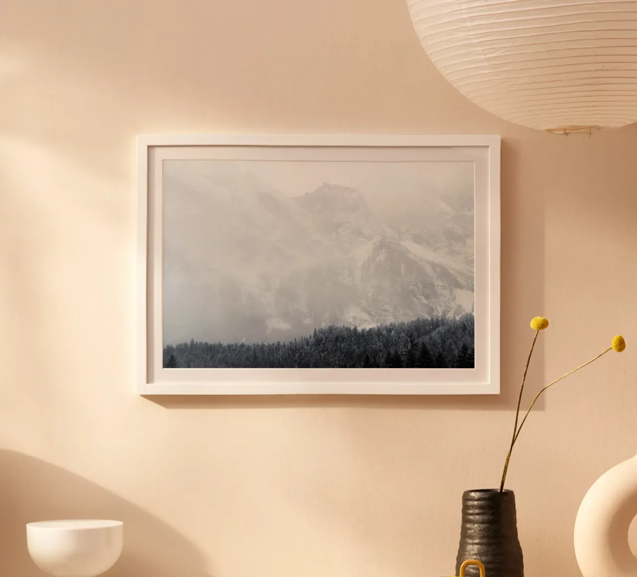Winter's Breath poster con telaio in plastica da zenitt