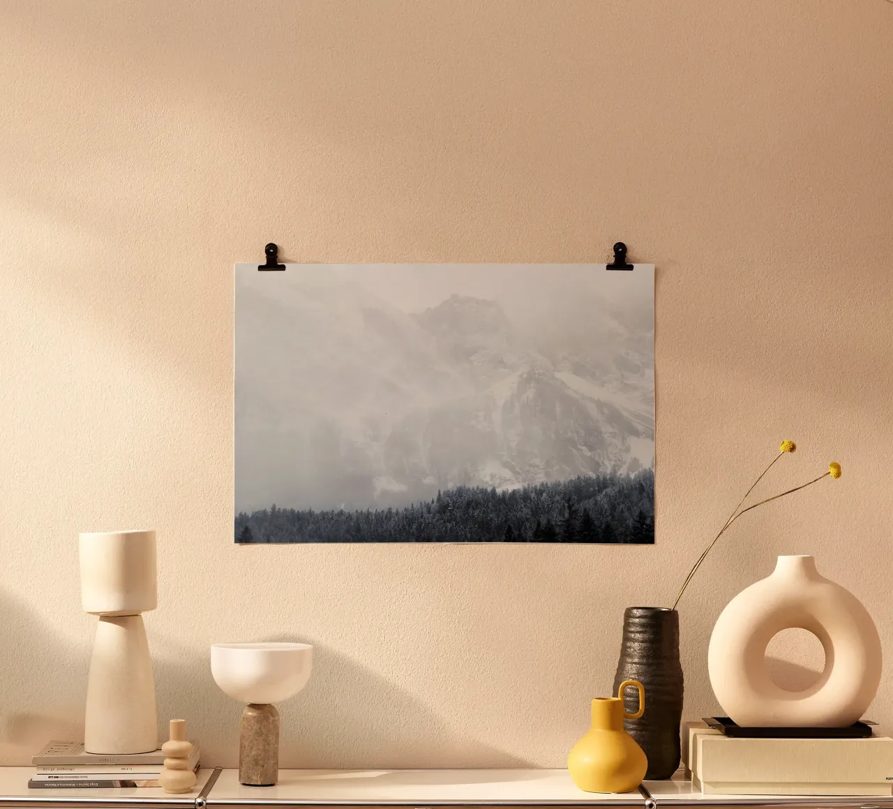 Winter's Breath poster con telaio in plastica da zenitt
