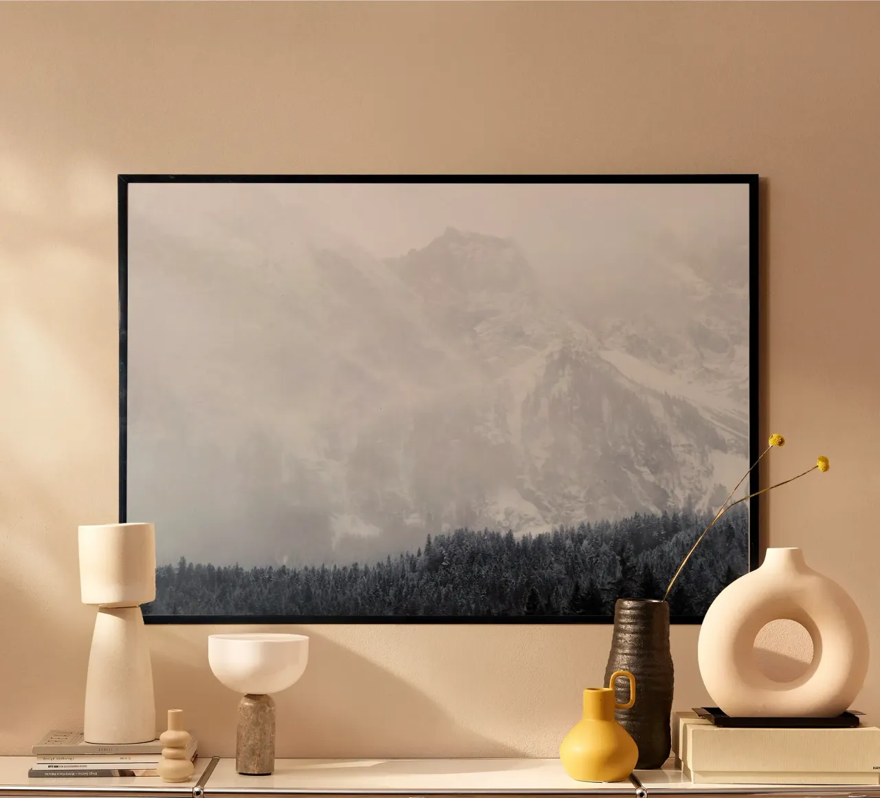 Winter's Breath poster con telaio in plastica da zenitt