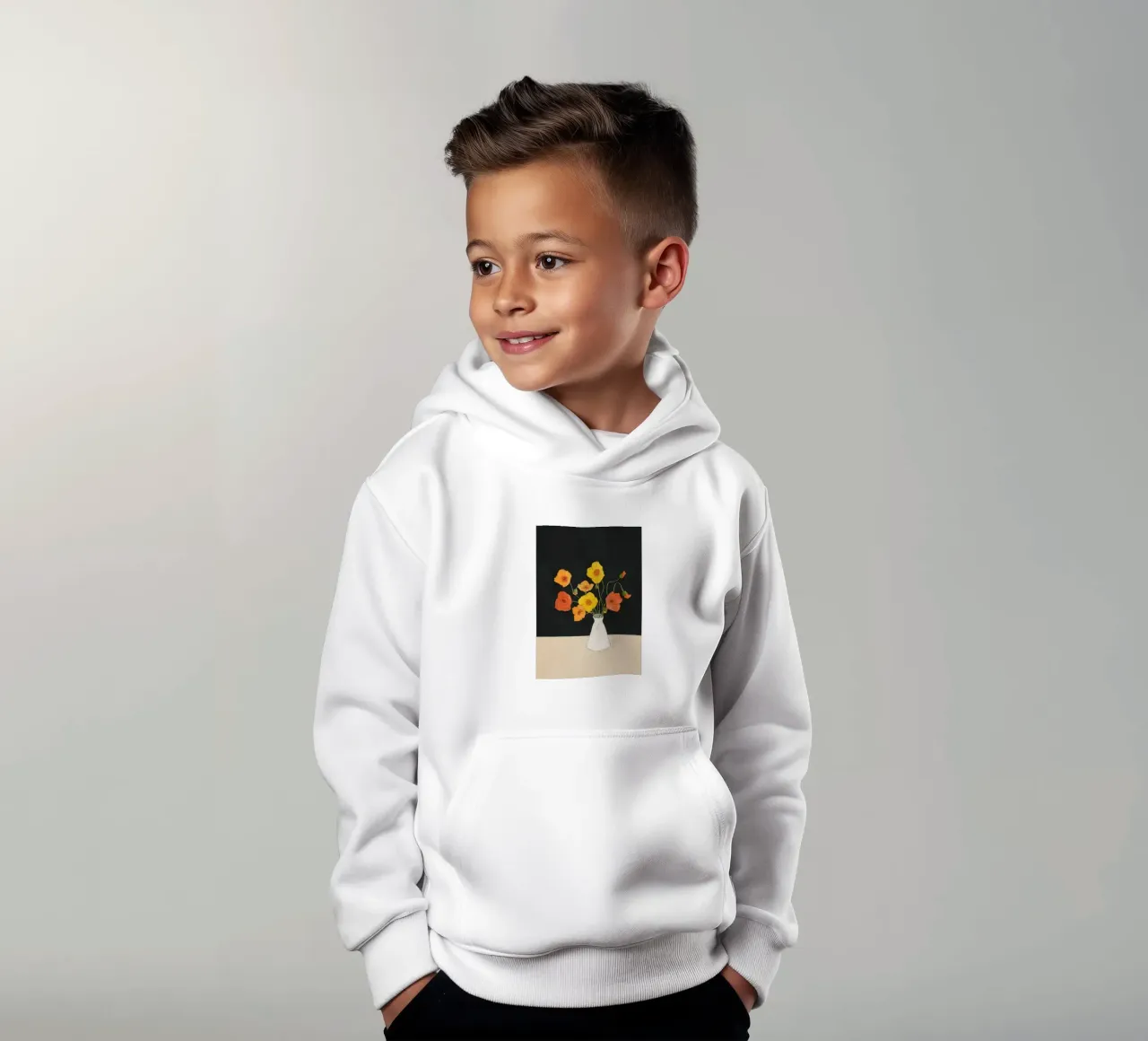Little Gift Evening felpa bambino con cappuccio da Nadjaa