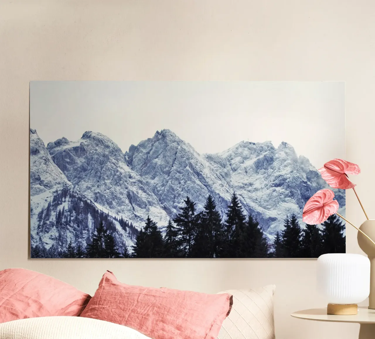 Winter's Majesty poster con telaio in alluminio da zenitt