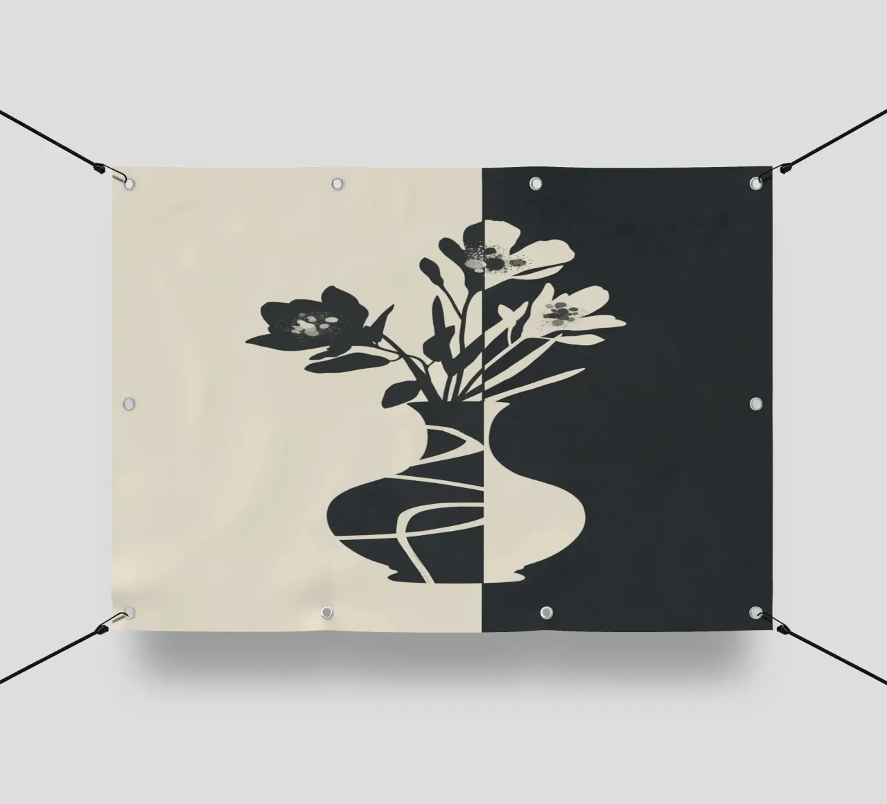 Botanical Contrast 3 telo in pvc da cityart
