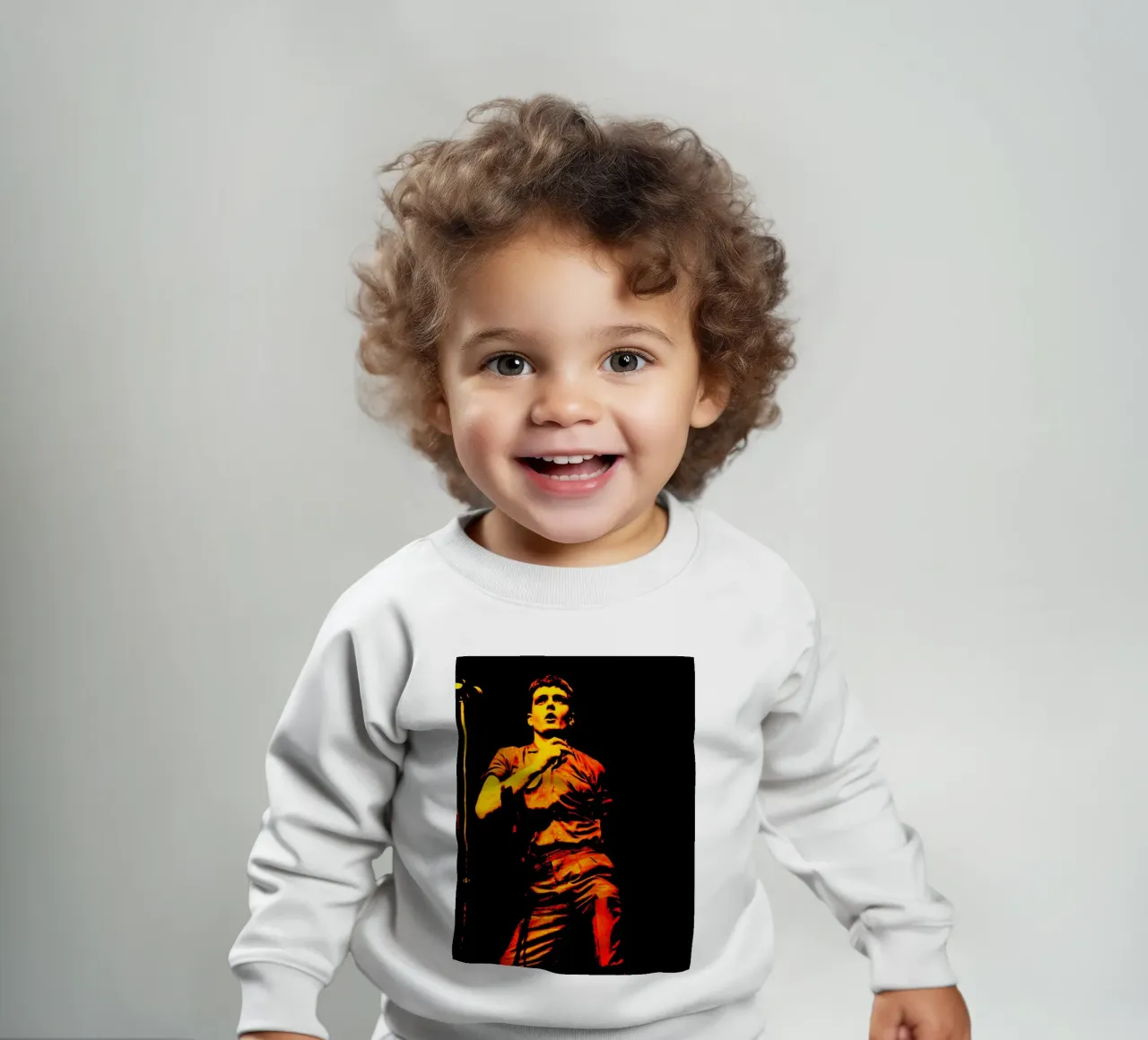 Ian Curtis Joy Division 3 Arte felpa neonato da music soul