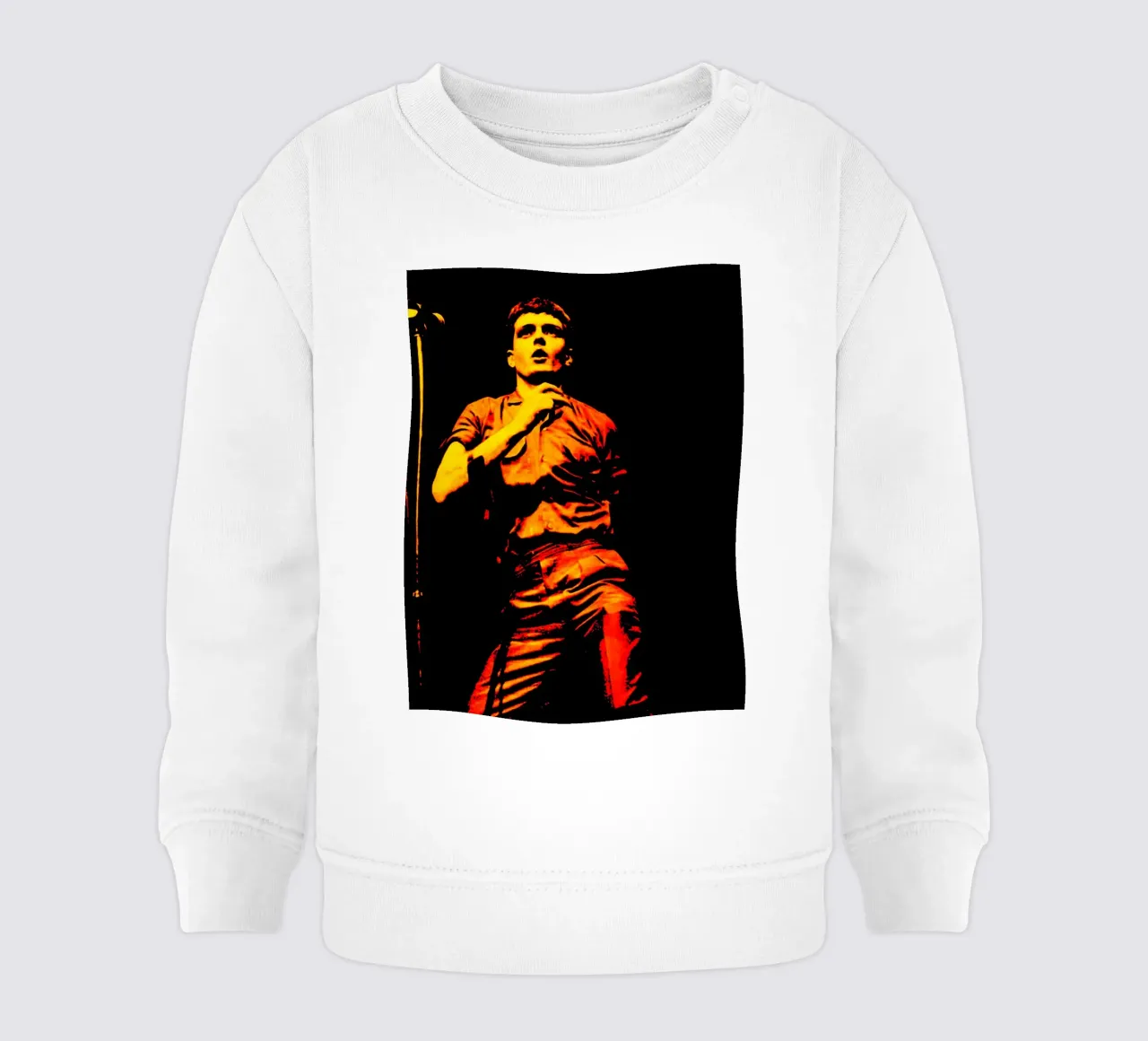 Ian Curtis Joy Division 3 Arte felpa neonato da music soul