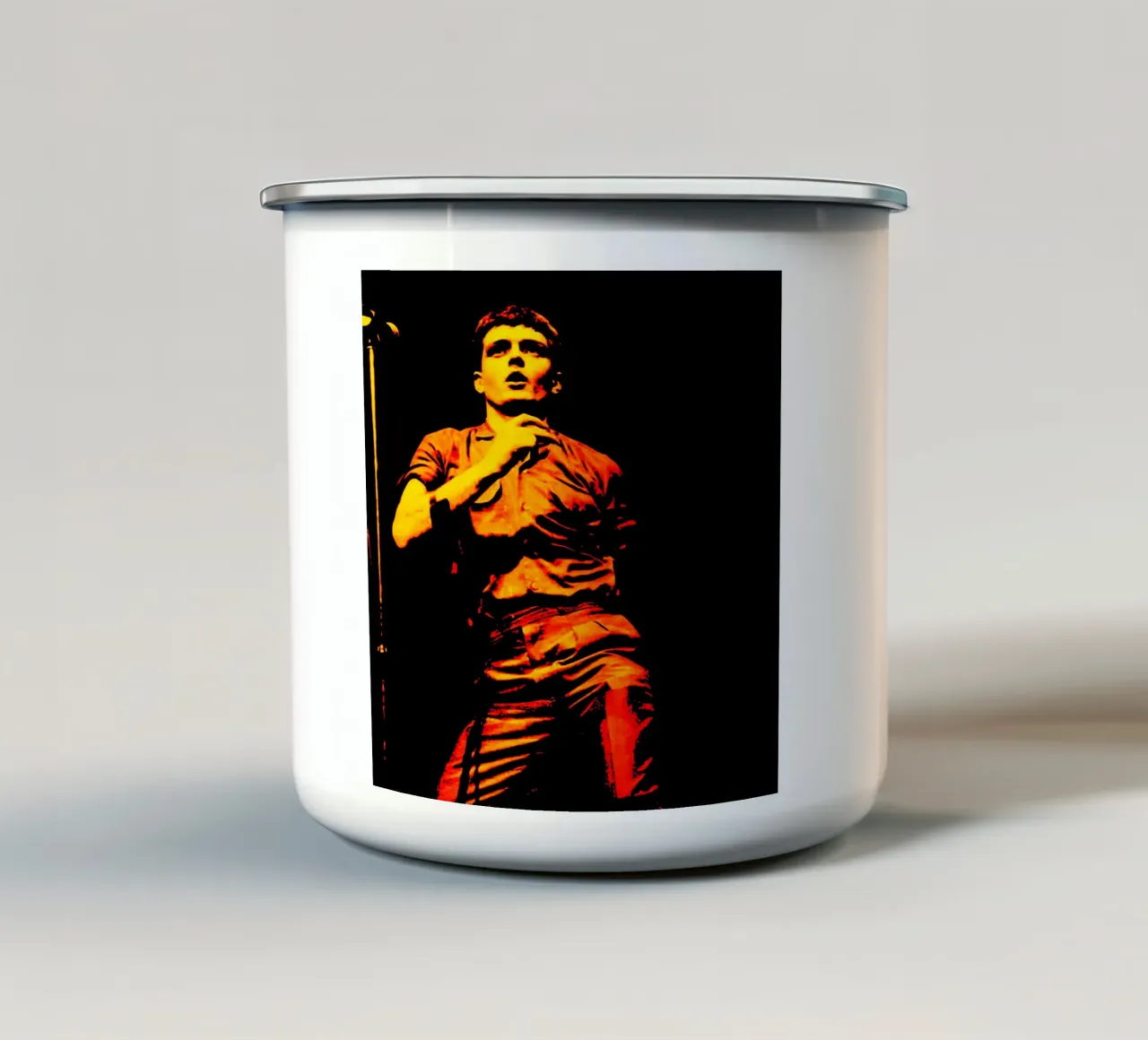 Ian Curtis Joy Division 3 Arte tazza in smalto da music soul