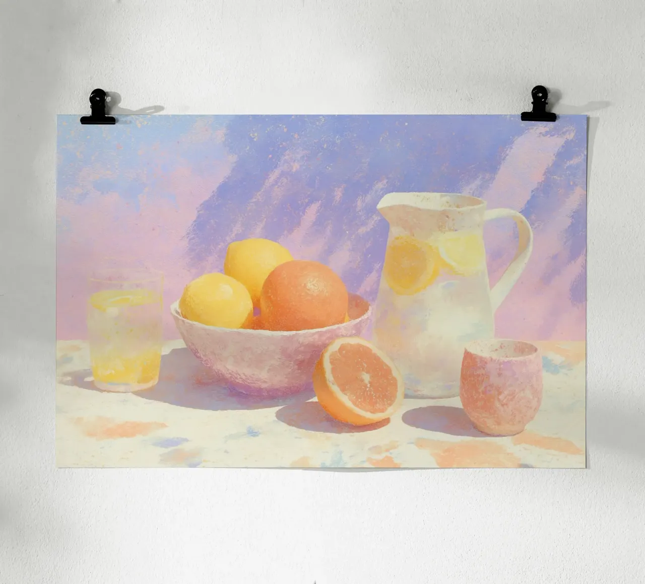 Limonata solare poster con telaio in plastica da Carinaprint