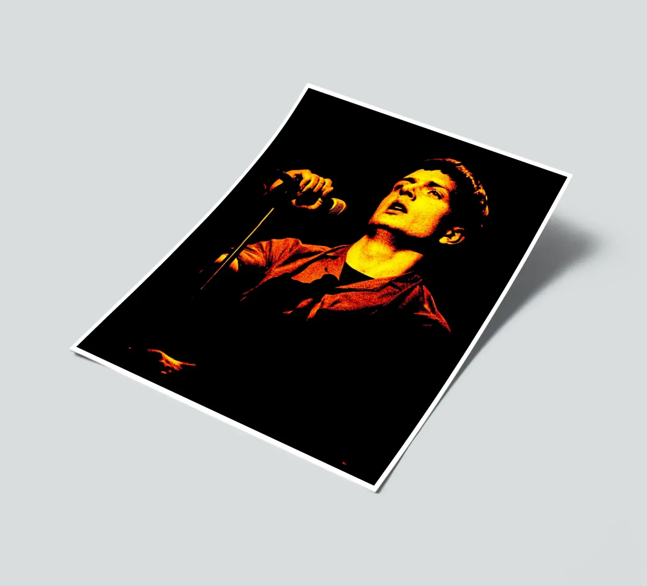 Ian Curtis Joy Division 4 Art sticker sheet by music soul